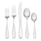 Linden 42 Piece Flatware Set with Caddy, Service for 8