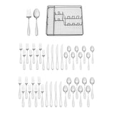 Linden 42 Piece Flatware Set with Caddy, Service for 8