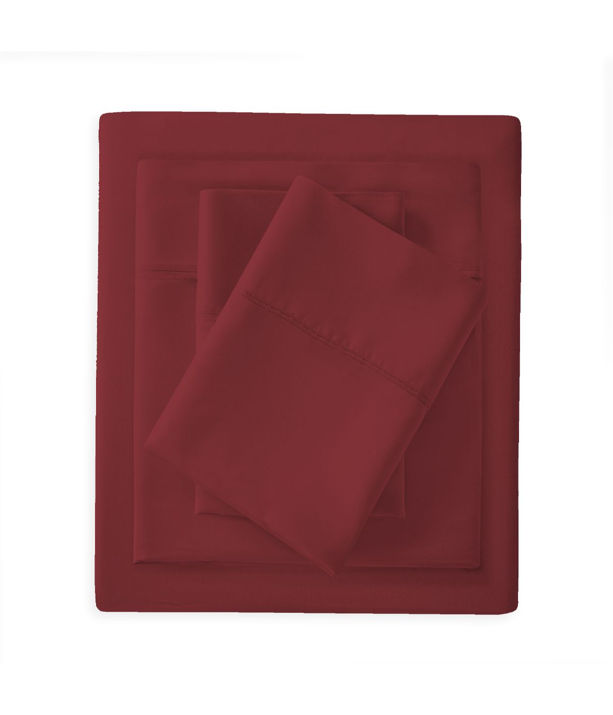 Cotton and Bamboo 300TC Sateen Sheet Set Red