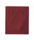 Cotton and Bamboo 300TC Sateen Sheet Set Red