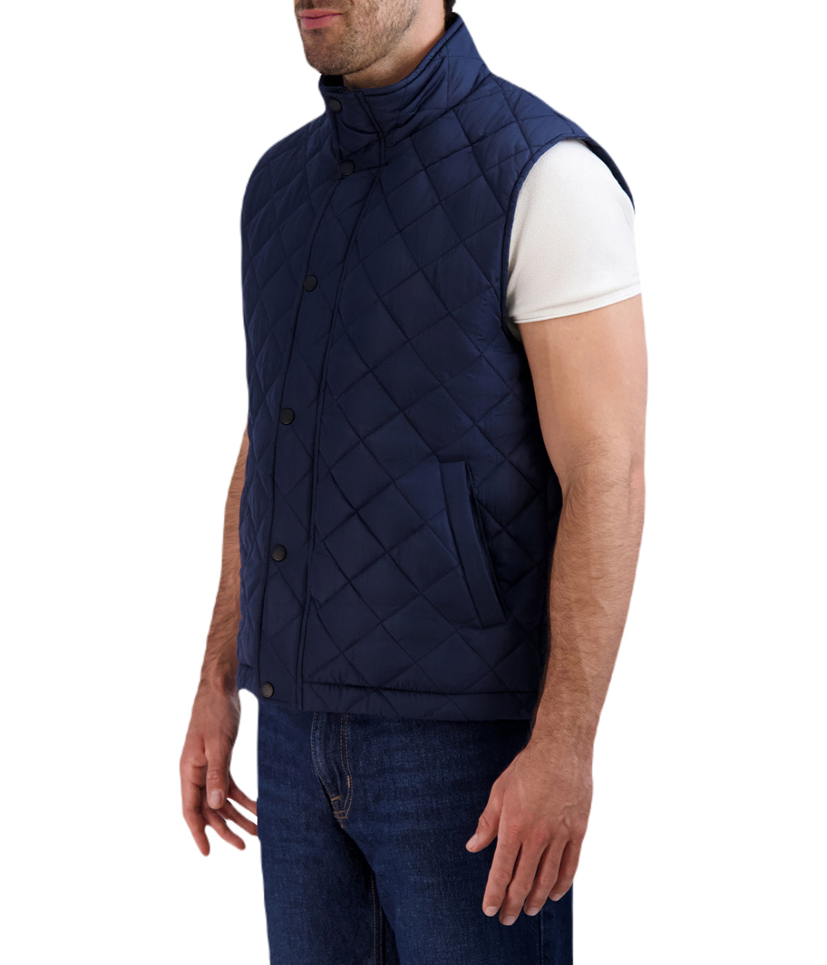 Quilted Vest Navy