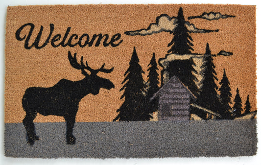 Moose Silhouette Doormat