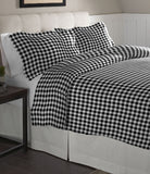 Solid & Print Flannel Duvet Sets