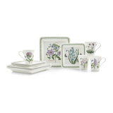 Botanic Garden 12 Piece Dinnerware Square Shape Set