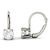 Charles & Colvard Moissanite Leverback Earrings