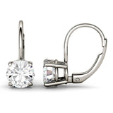 Charles & Colvard Moissanite Leverback Earrings