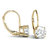 Charles & Colvard Moissanite Leverback Earrings