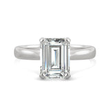 Charles & Colvard 2.52cttw Moissanite Emerald Cut Solitaire Ring