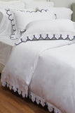 Scalloped Embroidered Duvet Set