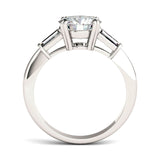 Charles & Colvard 2.27cttw Moissanite Three Stone Engagement Ring