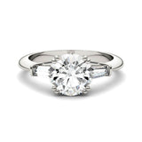 Charles & Colvard 2.27cttw Moissanite Three Stone Engagement Ring