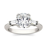 Charles & Colvard 2.27cttw Moissanite Three Stone Engagement Ring