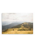 Grassy Hills and Mountains Canvas Art Print