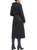 Women's Zip-Out Lined Hooded Long Raincoat