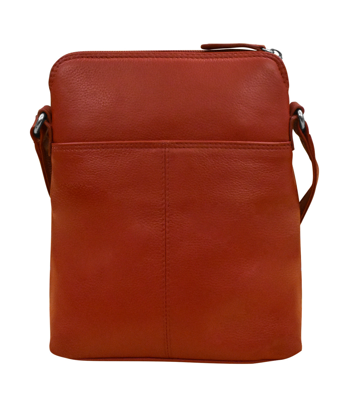 Leather Small Crossbody Organizer Red