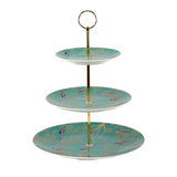 Sara Miller Chelsea Collection Green 3 Tier Cake Stand