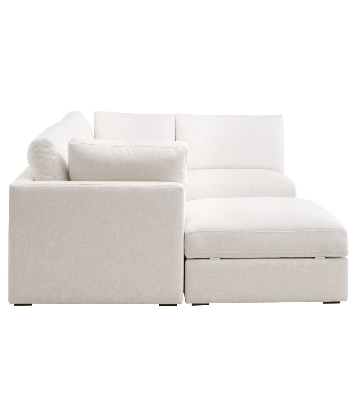 Daley Modular Armless Chair Cream