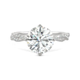 Charles & Colvard 2.30cttw Moissanite Twisted Band Engagement Ring