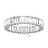 Charles & Colvard 3.00cttw Moissanite Emerald Cut Eternity Band