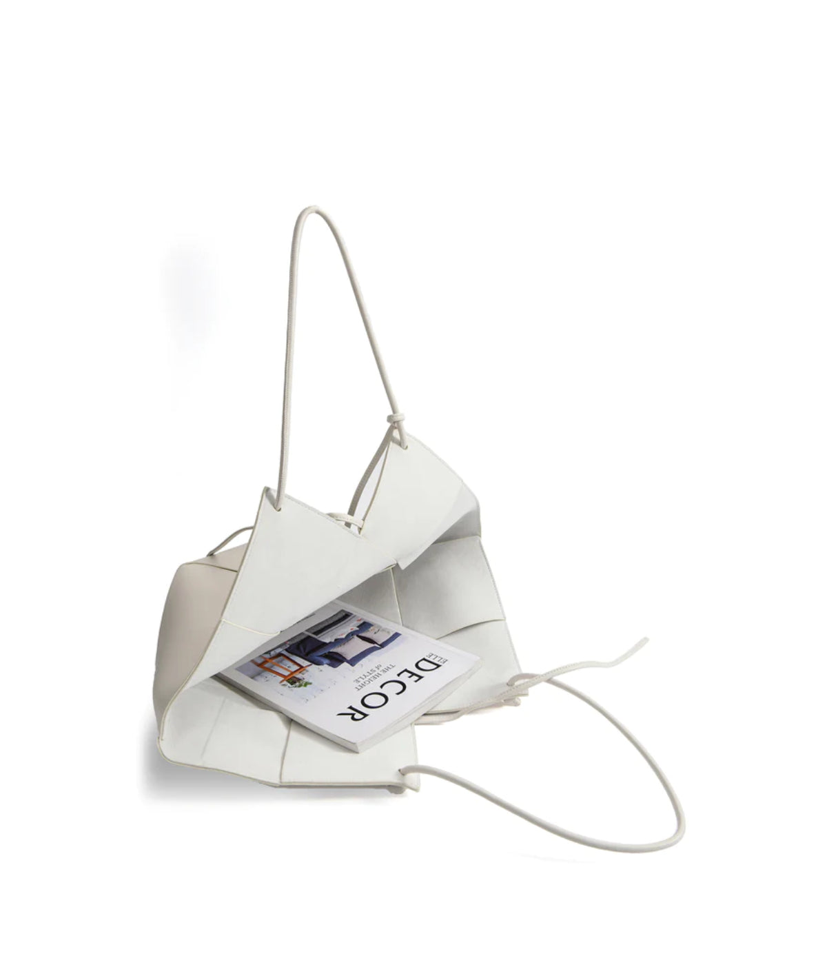 Taylor Contexture Leather Bag White