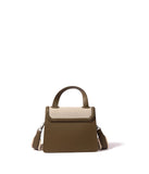 Evelyn Bag in Canvas and Genuine Leather Gray