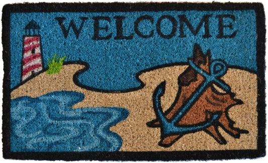 Beach Lighthouse Doormat