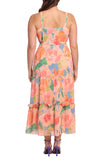 Floral Apron Maxi Dress