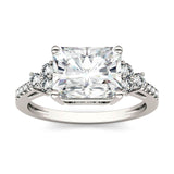 Charles & Colvard 2.90cttw Moissanite Radiant Engagement Ring