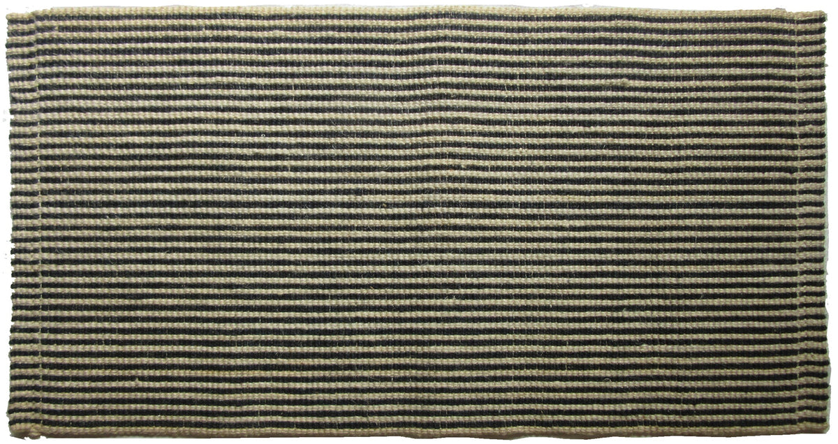 Black Stripes 2 Doormat