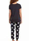 Kindred Heart 2pc Ultra Soft Tee and Jogging Pant Pj Set in Comfy Cozy Style