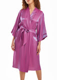 Autumn Iridescent Robe with Self Tie Sash and Inner Ties