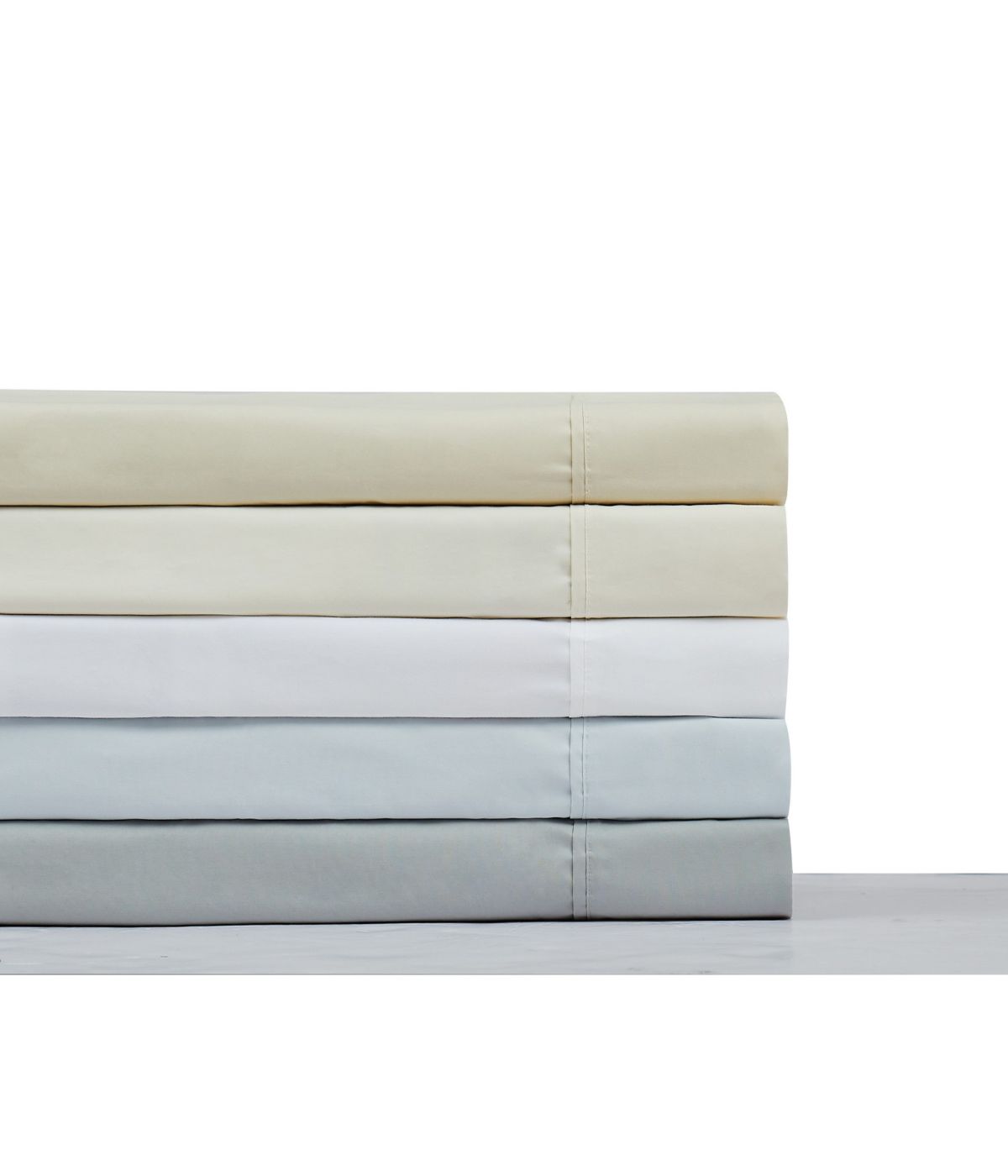 Charisma 400TC Percale Cotton Sheet Set Vanilla Ice