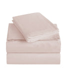 Charisma 310 Thread Count Cotton Solid Sheet Set Blush