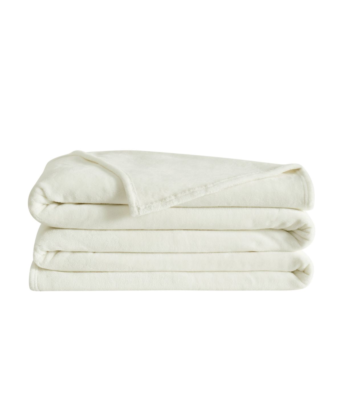 Truly Soft Velvet Plush Family Blanket Ivory