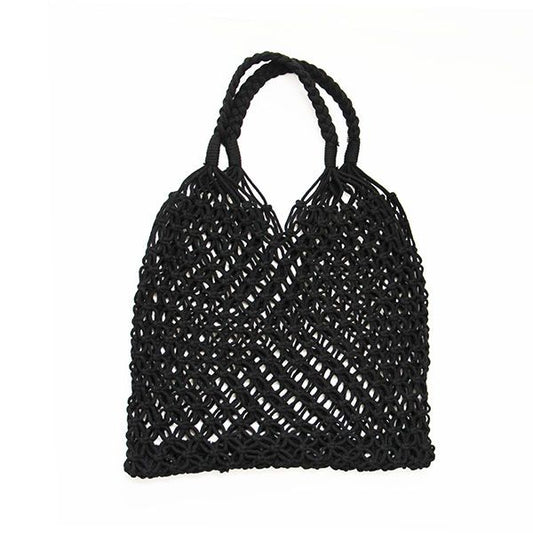 CHRISTA ROPE TOTE BLACK