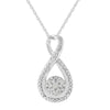  .925 Sterling Silver Diamond Accent Infinity 18