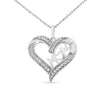  .925 Sterling Silver 1/4 cttw Diamond Engraved 