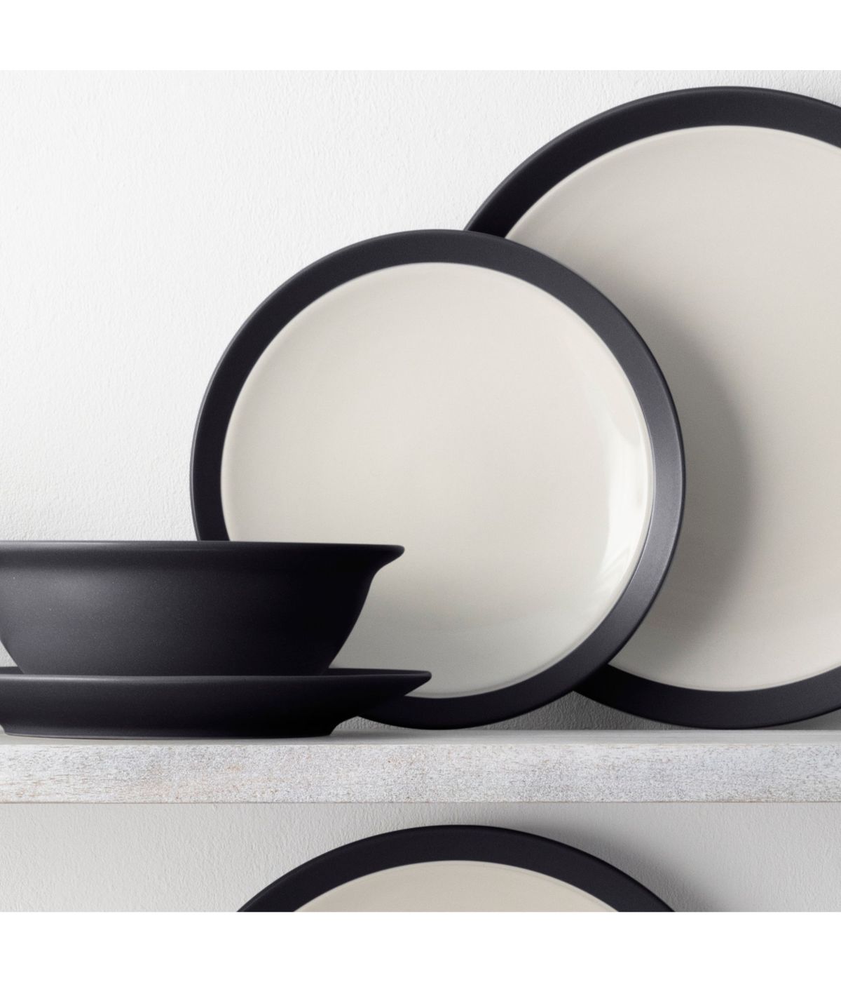 Colorwave Curve Set of 4 Salad Plates Graphite