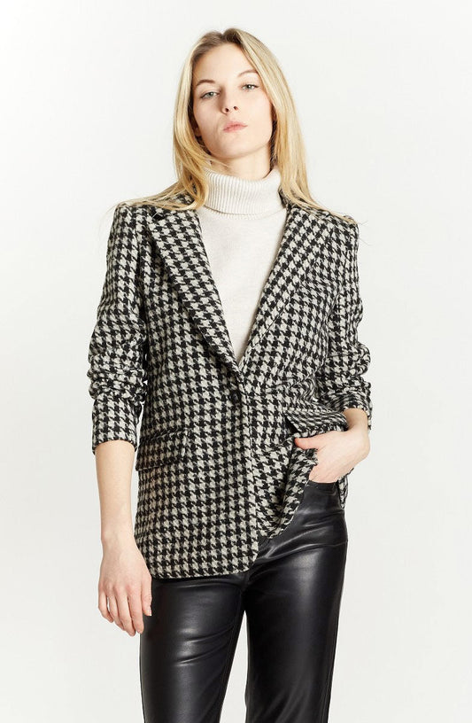 Black / Bone Houndstooth