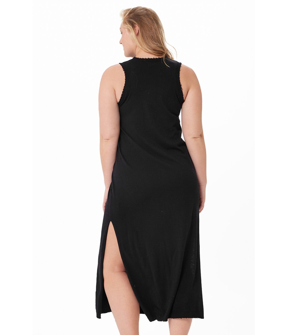 Cotton Cashmere Maxi Dress Black – Gordmans
