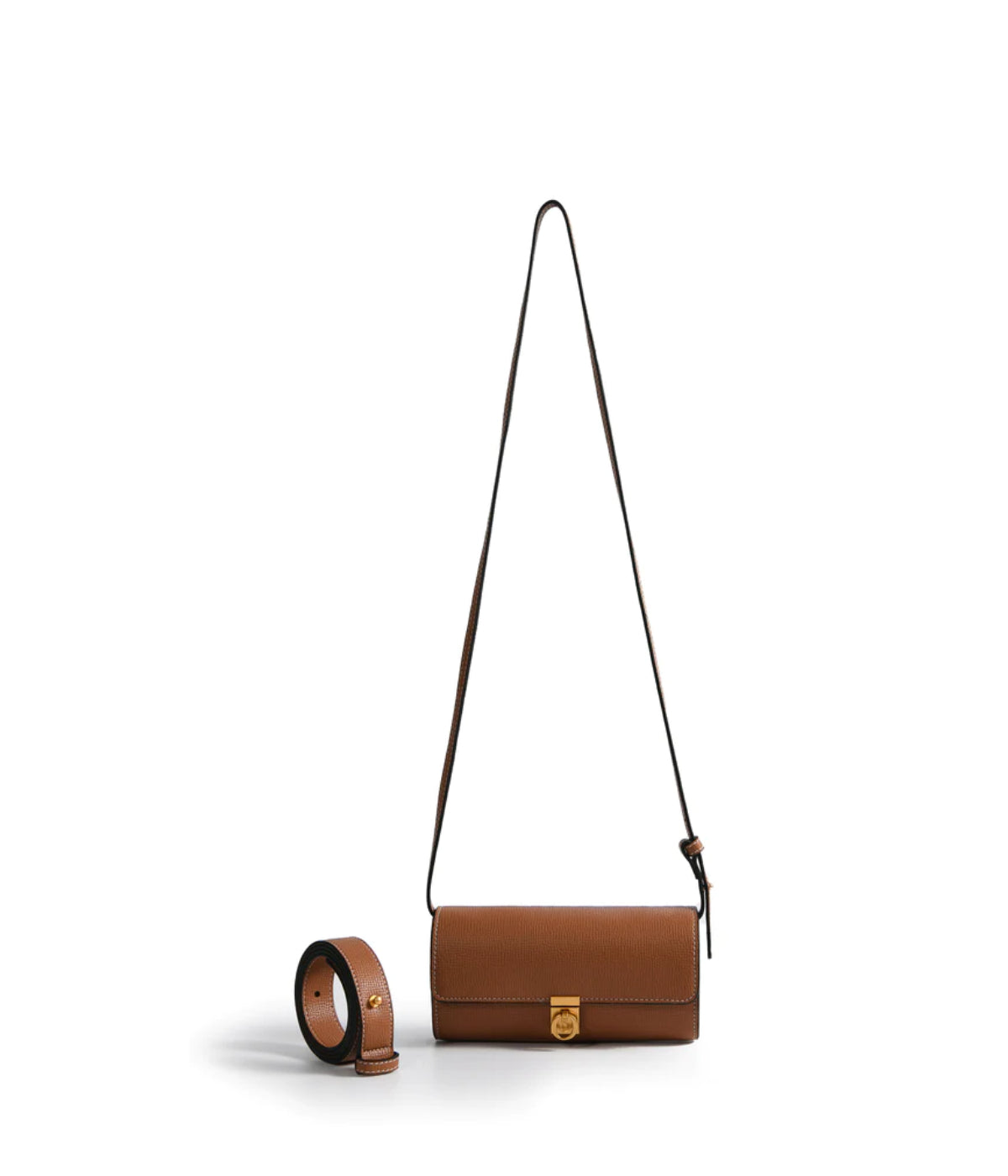 Aria 3-way Convertible Belt Crossbody Pencil Bag Caramel