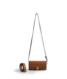 Aria 3-way Convertible Belt Crossbody Pencil Bag Caramel