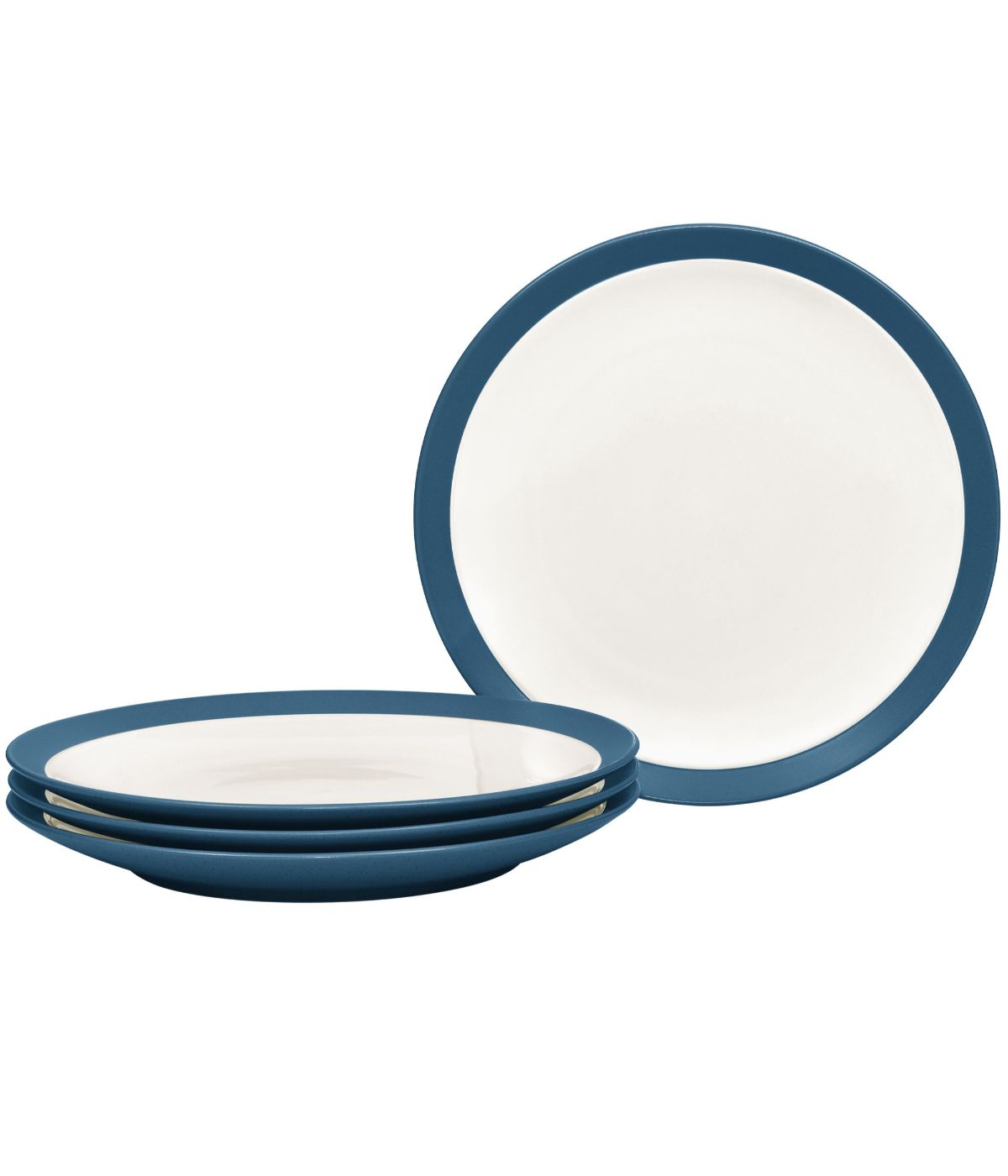 Colorwave Curve Set of 4 Curve Dinner Plates Blue