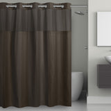 Waffle Shower Curtain Graphite Grey