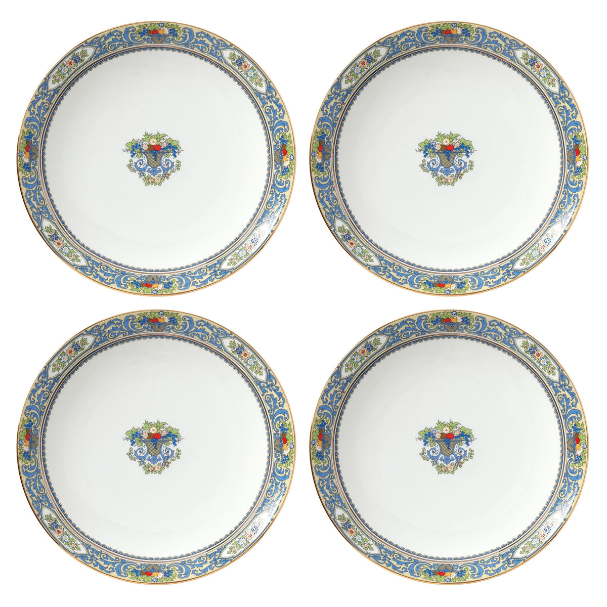 Autumn White Dinner Plates Set of 4