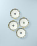 Autumn White Dinner Plates Set of 4