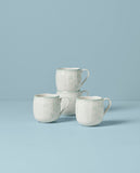 Butterfly Meadow Cottage Sage Mugs Set of 4