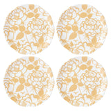 Butterfly Meadow Cottage Goldenrod Accent Plates Set of 4