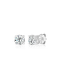 Solitaire Brilliant Stud Earrings Finished - 1.0 Cttw