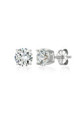 Solitaire Brilliant Stud Earrings Finished - 1.0 Cttw